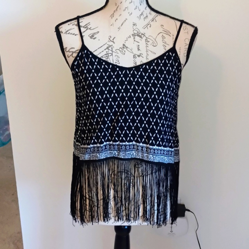 H&M Coachella Fringe Tank Top